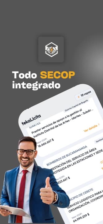Todo SECOP integrado: licitaciones de distintas entidades con su valor en COP